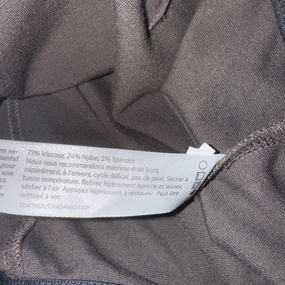 EUC Eileen Fisher System Stretch Ponte Slim Pants Brown Size Medium - Picture 4 of 6